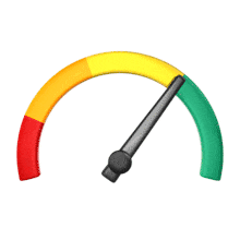 Gauge Needle Optimal Level PowerPoint Animation layout preview.