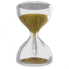 Hourglass Running Out PowerPoint Animation layout preview.