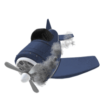Out Of Control Plane PowerPoint Animation layout preview.