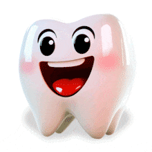 Happy Tooth PowerPoint Animation layout preview.