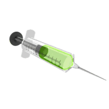 Syringe Floating PowerPoint Animation layout preview.