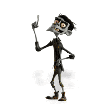 Zombie Clipart: Ideas Brought to Life PowerPoint Animation layout preview.