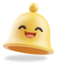 Cartoon Emoji Notification Bell Animated Clipart PowerPoint Animation layout preview.