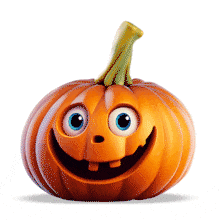Carved Jack-O-Lantern Pumpkin Animated Clipart PowerPoint Animation layout preview.