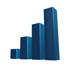 Bar Graph Climbing PowerPoint Animation layout preview.