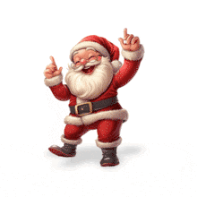 Dancing Santa PowerPoint Animation layout preview.