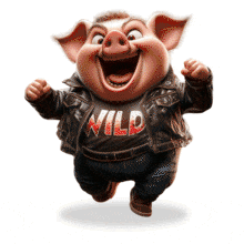 Go Hog Wild PowerPoint Animation layout preview.