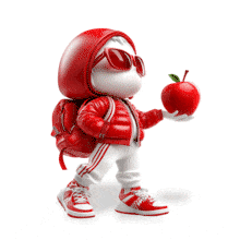 Apple For the Teacher  Clip PowerPoint Animation layout preview.