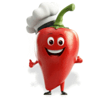 Chef Red Pepper PowerPoint Animation layout preview.