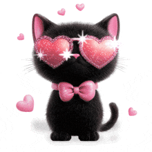 Valentines Cat PowerPoint Animation layout preview.