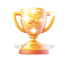 Animated Gold Trophy Gif for PowerPoint Presentations PowerPoint Animation layout preview.