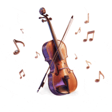 Playing the Violin  for Classical Music Slides PowerPoint Animation layout preview.