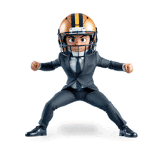 Football Businessman Animated Gif for Presentations PowerPoint Animation layout preview.