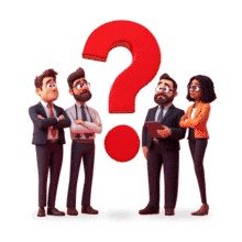 Business Collaboration  with Question Mark PowerPoint Animation layout preview.