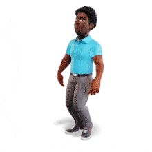 Strutting Character GIF – Confident Walking PowerPoint Animation layout preview.