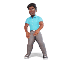 Animated Dancing Male Character for Team Success Slides PowerPoint Animation layout preview.
