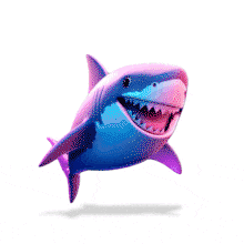 Animated Friendly Shark for PowerPoint and Google Slides PowerPoint Animation layout preview.