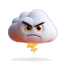 Animated Angry Storm Cloud for PowerPoint and Google Slides PowerPoint Animation layout preview.