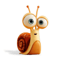 Animated Talking Snail for PowerPoint and Google Slides PowerPoint Animation layout preview.