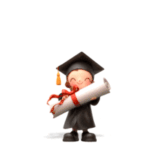 Female Graduate Celebration PowerPoint Animation layout preview.