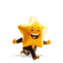 Smiling Star Employee Animated Clip for Presentations PowerPoint Animation layout preview.