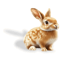 Curious Rabbit PowerPoint Animation layout preview.