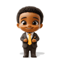 Business Boss Baby for Ambition-Themed Presentations PowerPoint Animation layout preview.