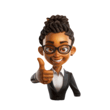 Businesswoman Thumbs Up PowerPoint Animation layout preview.