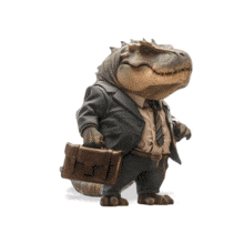 Business Dinosaur  for Presentations PowerPoint Animation layout preview.