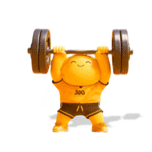 Lifting Emoji  for Presentations PowerPoint Animation layout preview.