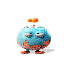 Peaceful Stylized Cartoon Globe  for Presentations PowerPoint Animation layout preview.