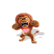 Heart Of Lion Idiom PowerPoint Animation layout preview.