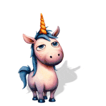 Happy Unicorn PowerPoint Animation layout preview.