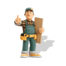 Happy Craftsman PowerPoint Animation layout preview.