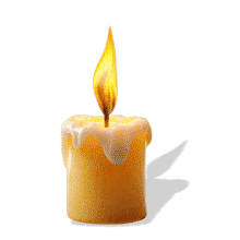 Candle Flame PowerPoint Animation layout preview.