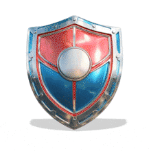 Shiny Shield Badge Honor PowerPoint Animation layout preview.