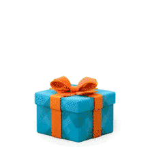 Jumping Gift PowerPoint Animation layout preview.