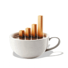 Coffee Graph PowerPoint Animation layout preview.