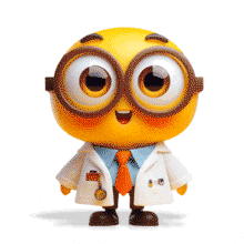 Happy Doctor Emoji PowerPoint Animation layout preview.