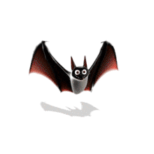 Flying Bat PowerPoint Animation layout preview.