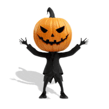 Dancing Jack O Lantern PowerPoint Animation layout preview.