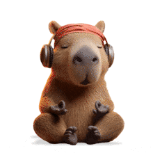 Capybara Meditation PowerPoint Animation layout preview.