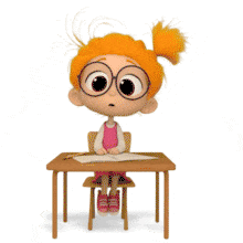 Student Raising Hand PowerPoint Animation layout preview.