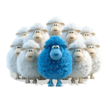 Blue Sheep Leadership PowerPoint Animation layout preview.
