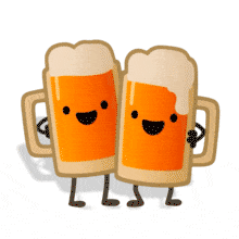 Beer Mug Buddies Happy Hour PowerPoint Animation layout preview.