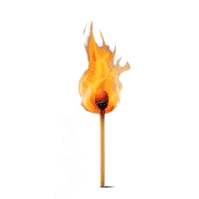 Burning Match  Ignites Passion and Inspiration PowerPoint Animation layout preview.