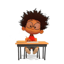Student Writing  Inspires Focus and Learning PowerPoint Animation layout preview.