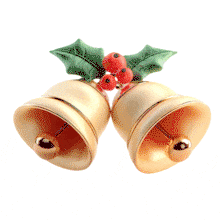 Golden Holiday Bells  Spreading Festive Cheer PowerPoint Animation layout preview.