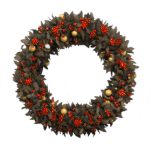 Christmas Wreath  for Festive PowerPoint Slides PowerPoint Animation layout preview.