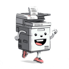 Copy Machine Running PowerPoint Animation layout preview.